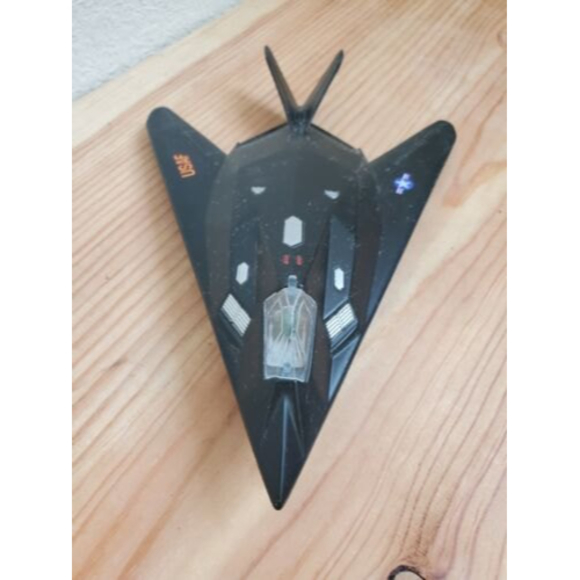 VTG 1990s Diecast USAF Model Stealth Fighter Jet Airplane Toy Black - Picture 5 of 7